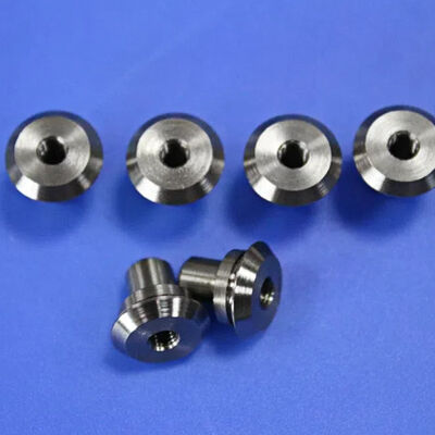 Precision Tungsten Carbide Button with 5mm Bore M3 Thread and Flatness 0.05 for Tooling & Fixturing