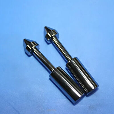 Precision Ground Tungsten Carbide Shaft with Stepped Conical Tip for Valve & Positioning Systems