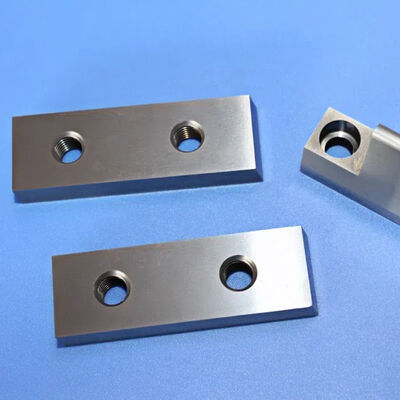 Tungsten Carbide Jaw and Carbide Wear Insert with Radius Impact Edge, Bolt-On Replaceable Design for Custom Precision Tooling