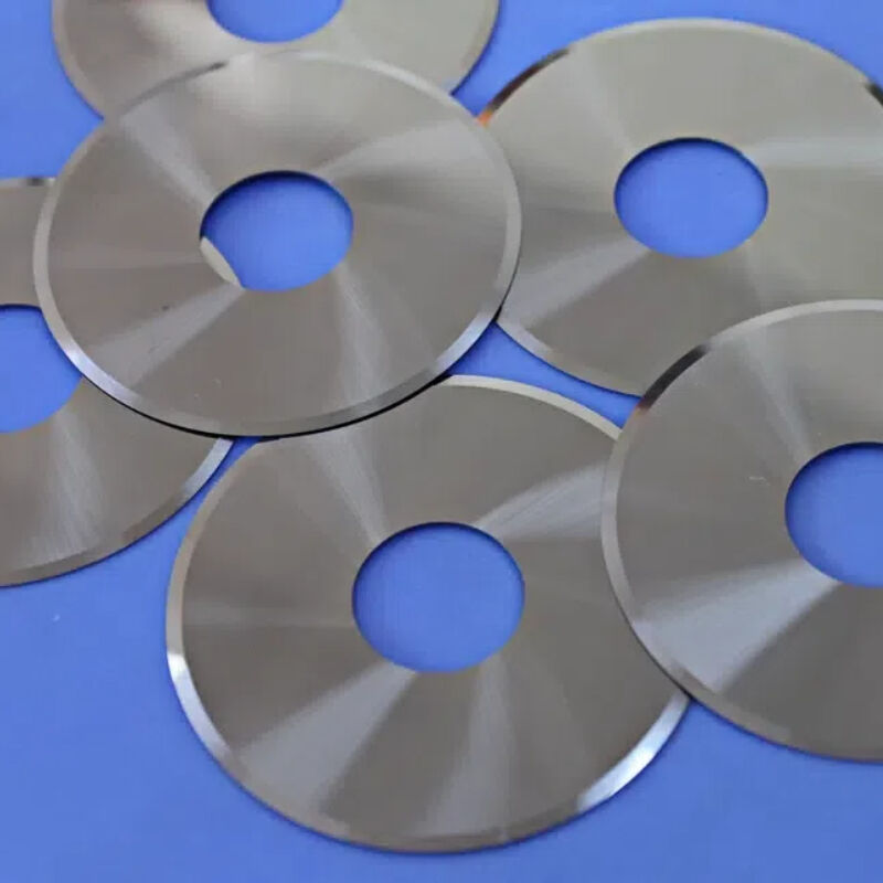Ø60mm Tungsten Carbide Circular Slitting Blade 0.5mm Ultra-Thin with 17° V-Edge for Precision Film and Foil Cutting