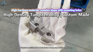 Custom High‑Density Tungsten Alloy Counterweight for Down‑hole & Deep‑sea Equipment