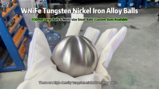 High Density WNiFe Alloy Counterweight Balls Customized
