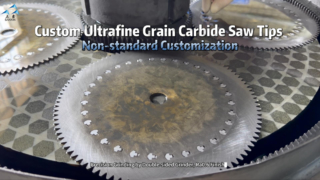 Custom Tungsten Carbide Saw Tips | Ultrafine Grain, Non-standard Customization